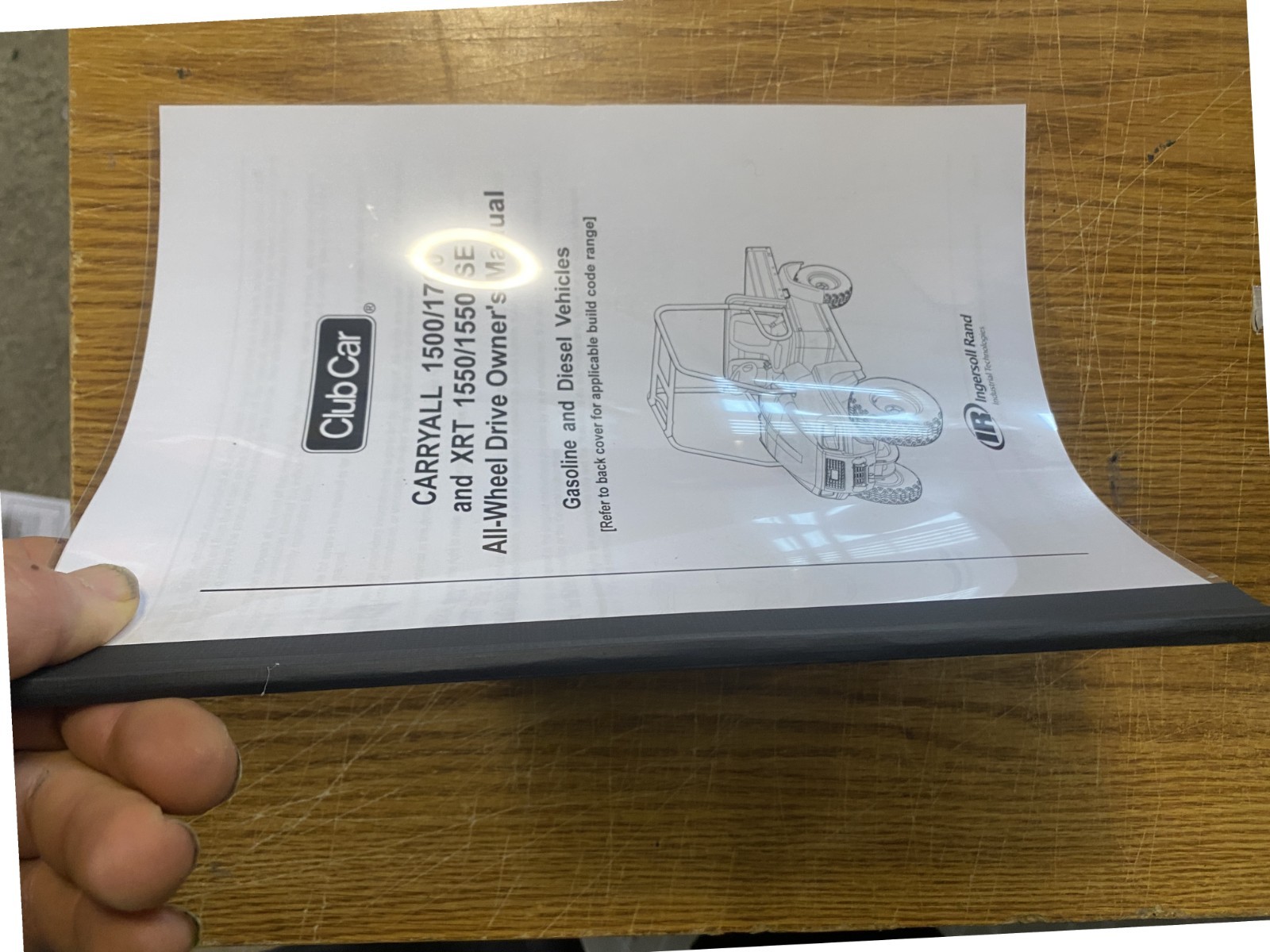 1500 1700 AWD Gas Diesel UV Owners Manual Fits Club Car Carryall XRT 1550 SE 718