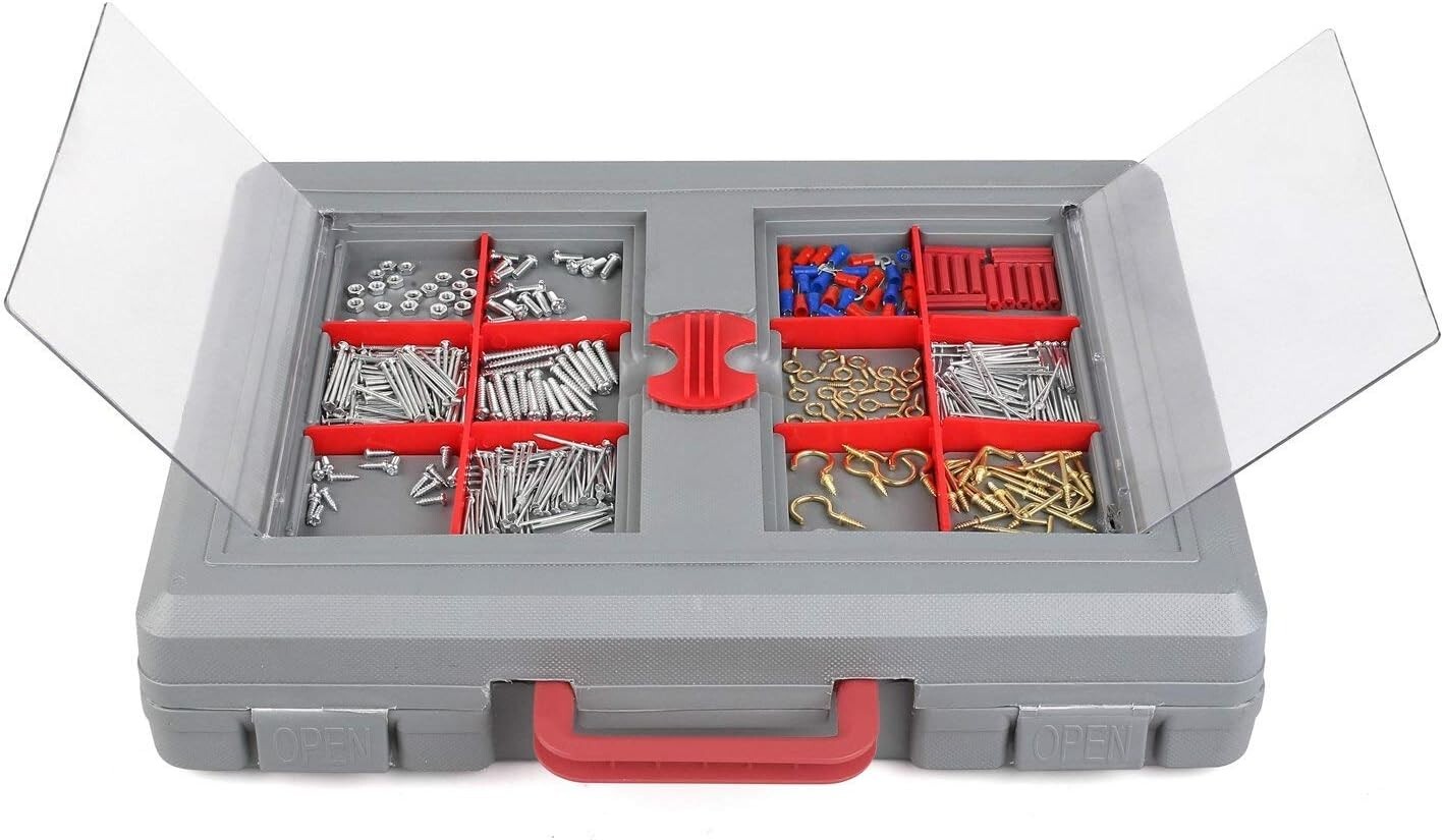 555 PCS Tool kit, Household Tool kit Hand Tool Kit w/Plastic Toolbox Storage Box