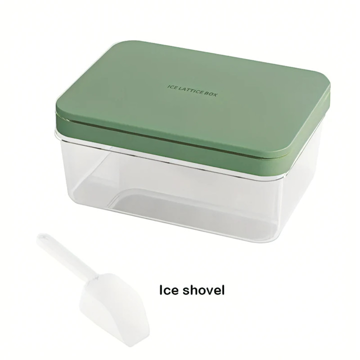 Ice Cube Tray (Mini), Round Ice Trays for Freezer (Extra Tray Only) (Green)