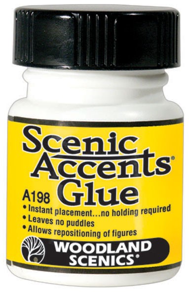 Woodland Scenics HO/N/O/G Scenic Accents Model Glue for Figures and Detail Items