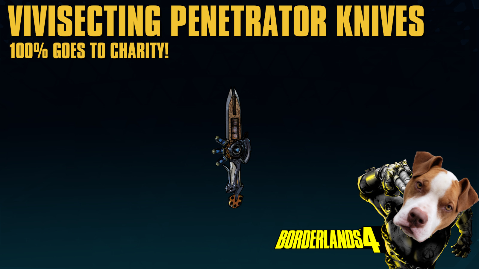 LVL 60 Borderlands 4 - VIVISECTING PENETRATOR KNIVES - 100% CHARITY!