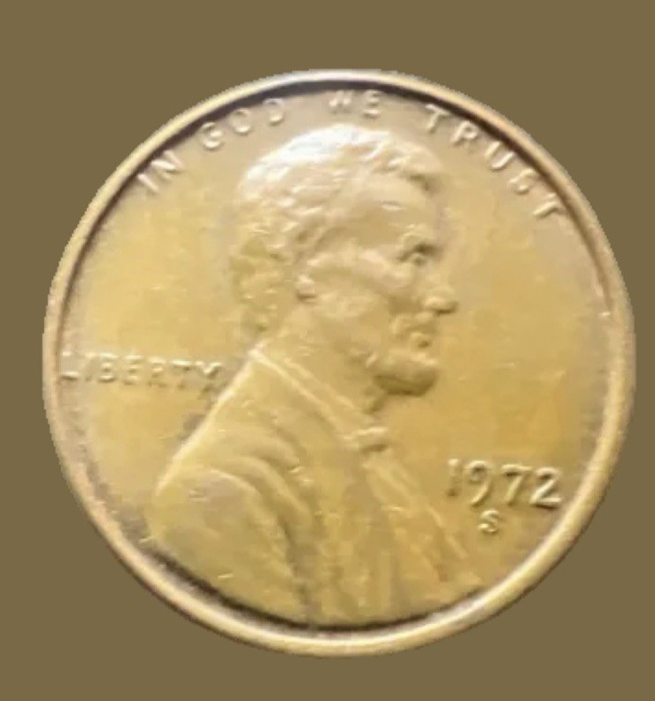 Rare 1972 S Mint Mark Lincoln Penny