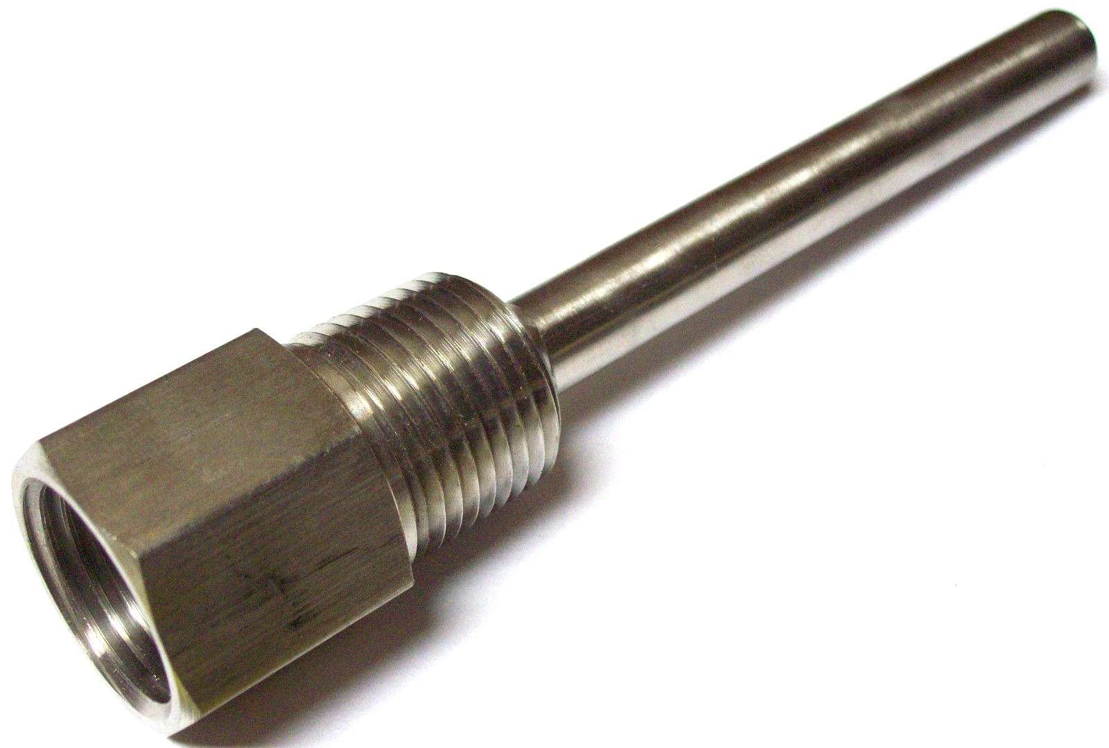 Thermowell 316S/S 1/2" FPT x 4" L x 1/2" MTP Protection Tube Brewing 284ER20
