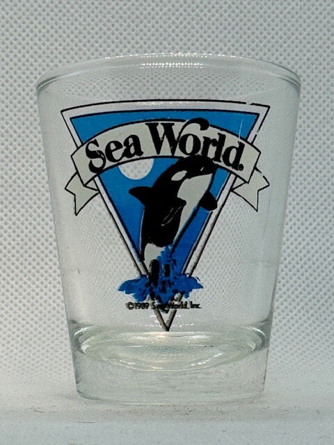 Sea World Clear Orca Shot Glass