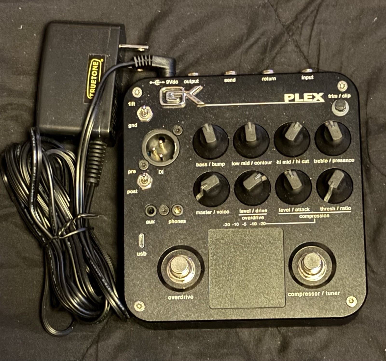 Gallien-Krueger PLEX Bass Preamp/DI Overdrive Compressor Tuner/w Free Shipping