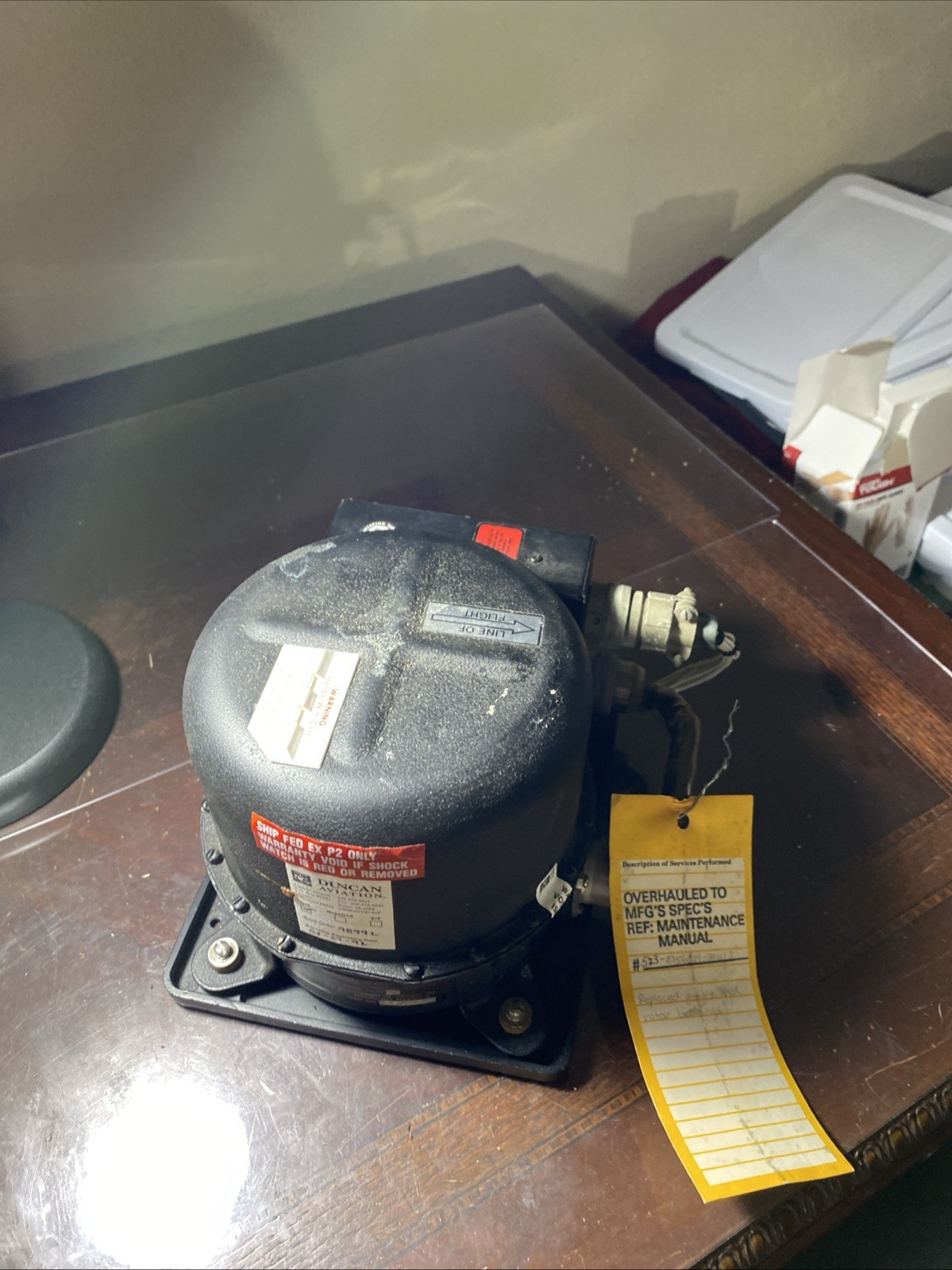 Repaired 522-2576-000 Collins 332D-10 Vertical Reference Gyro