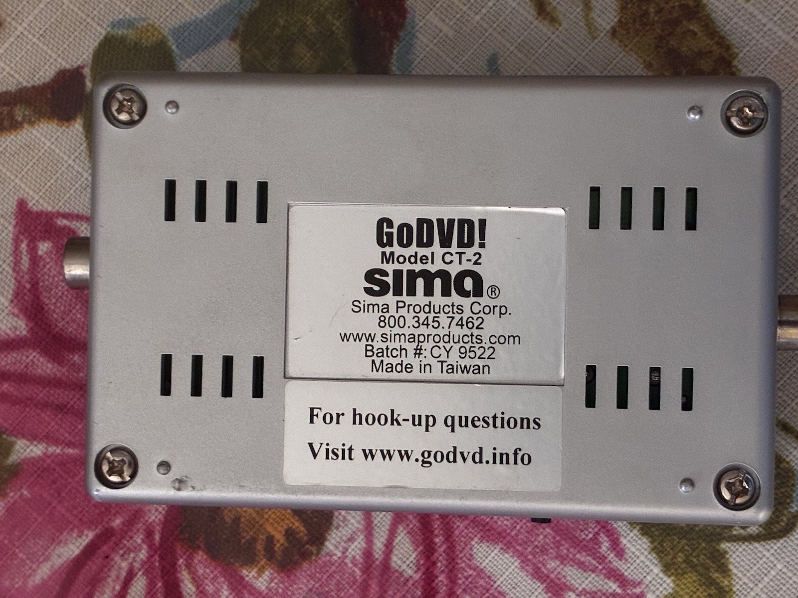 Sima Go DVD CT-2 Digital Enhancer Duplicator Transfer
