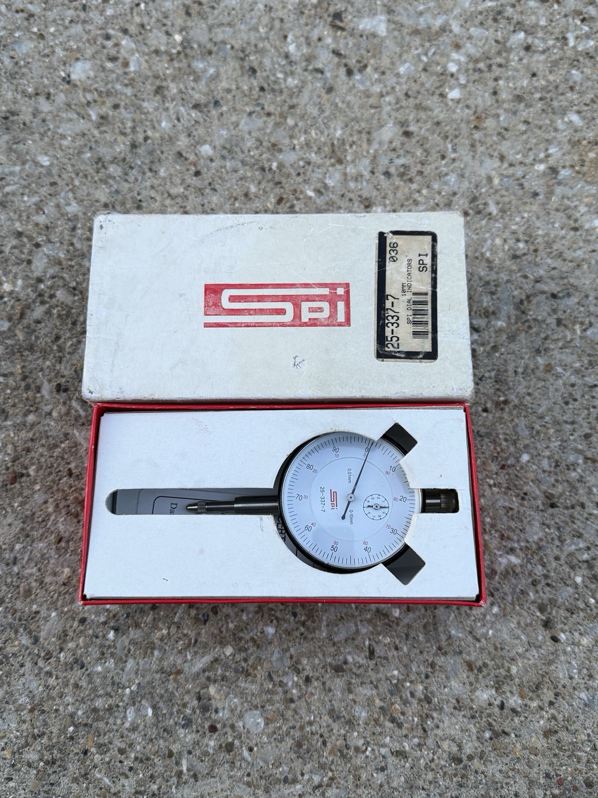 SPI Dial Indicator, 0.01mm , 0-10mm Travel, 25-337-7, w/ Box