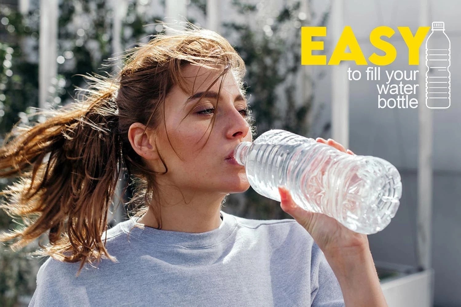 Rechargeable Automatic Water Dispenser - Elegant Touch Button for Effortless Use