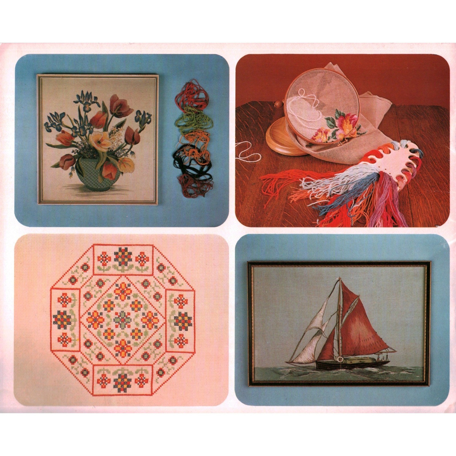 Vintage Creative Patterns Needlepoint Instruction Booklet Stitch Projects Guide