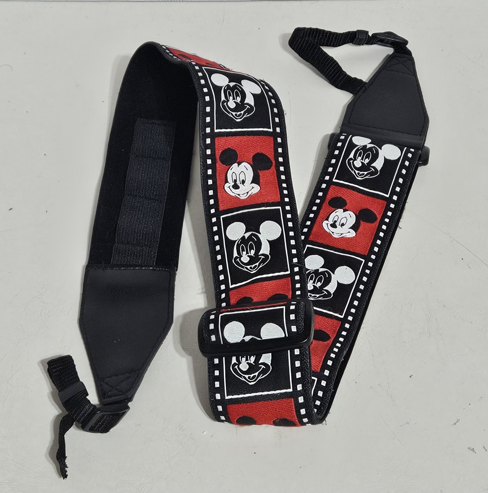 1990's Mickey Mouse Red Colored Positive Negative Camera Strap Neck Disney SLR