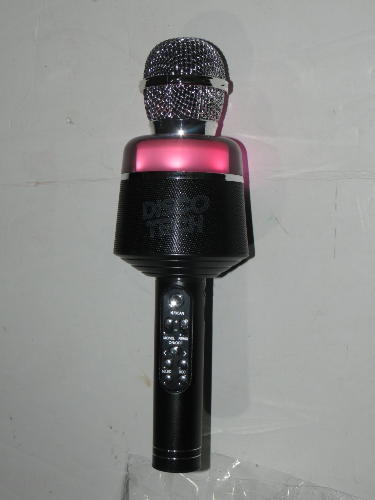 t9 Disco Tech Wireless Karaoke Microphone iPhone/Android Audio Effects Bluetooth