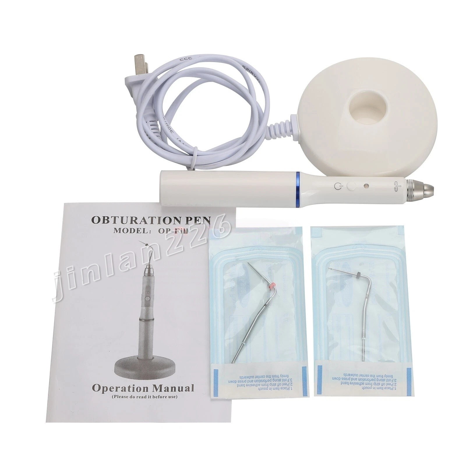 Dental Wireless Endo Obturation System Gutta Percha Heated Pen+2xTips