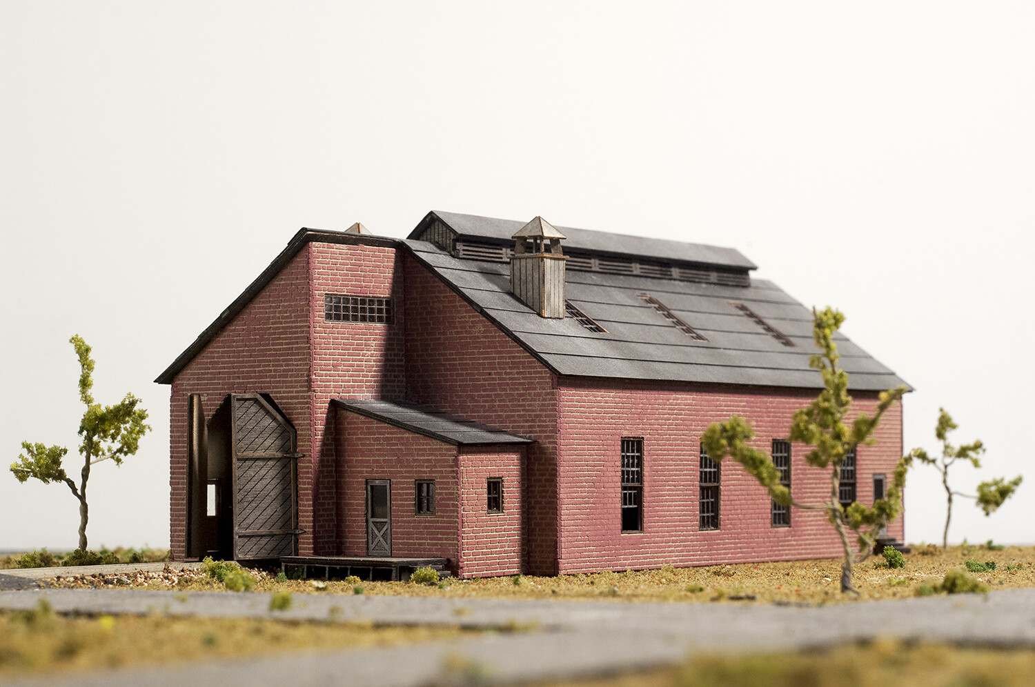 Laser Cut N Scale 2 Stall Engine House Building KIT.