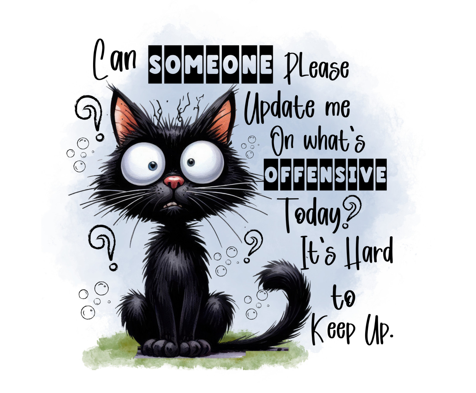 Offensive Today, Mouse Pad, Sublimated, Can Personalize, Made to Order (mp243)