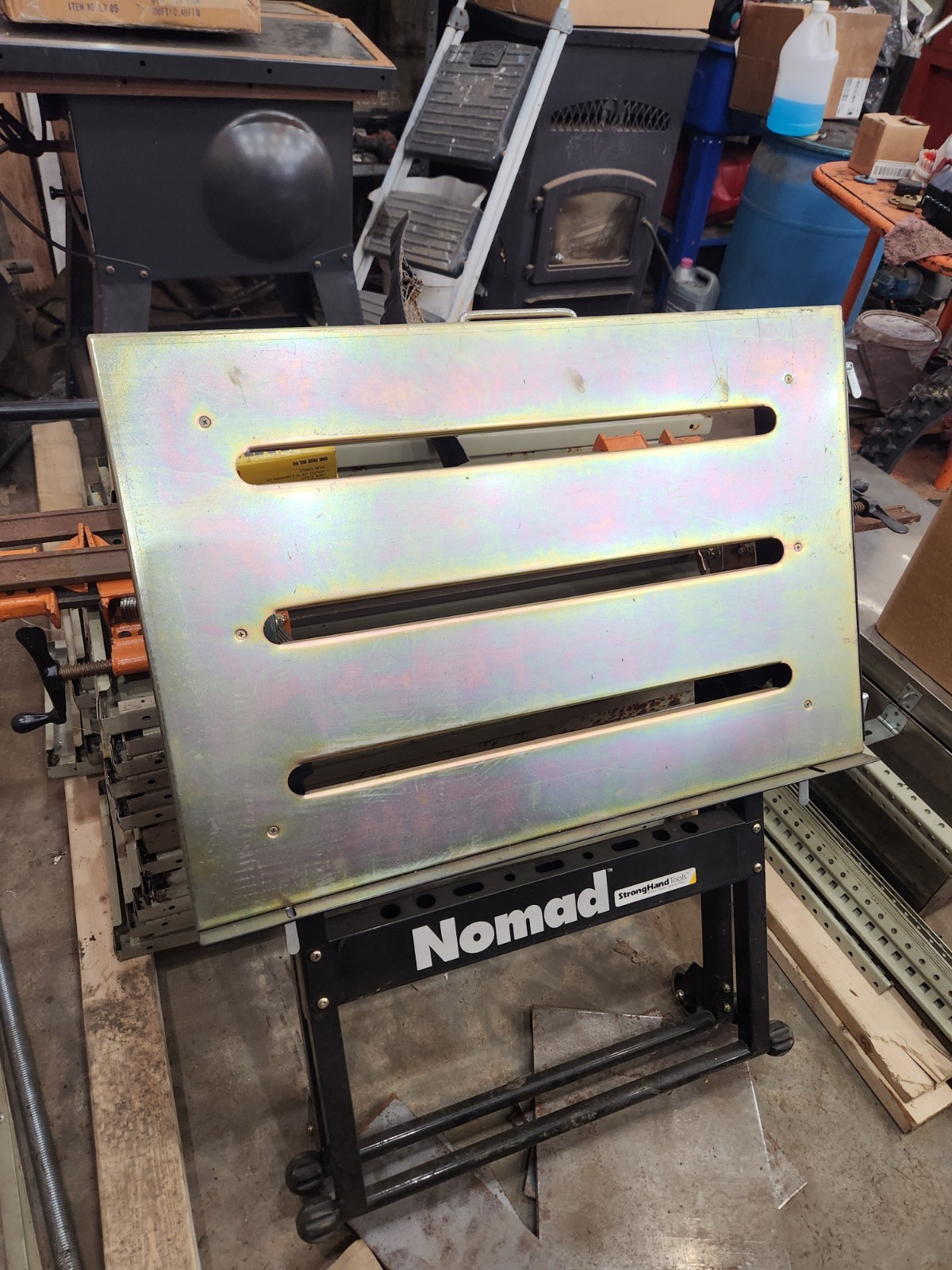 Strong Hand Tools Nomad Adjustable Welding Table with Slotted Top