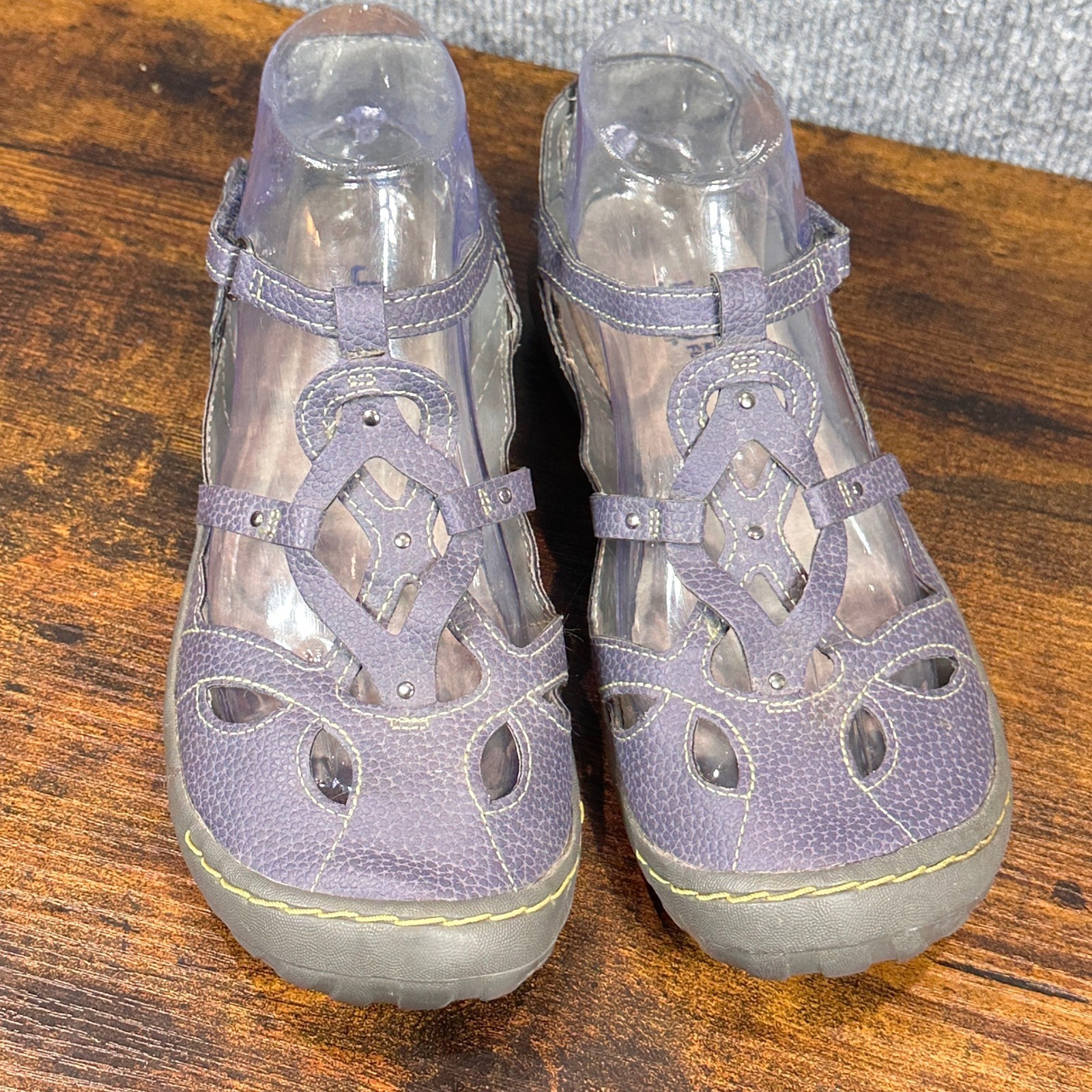 JBU Jambu Sydney Mary Jane Sandals Sz 8M All-Terra Outdoor Laser Cut Strappy