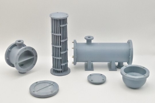 3D printed model, Floating head exchanger with magnets