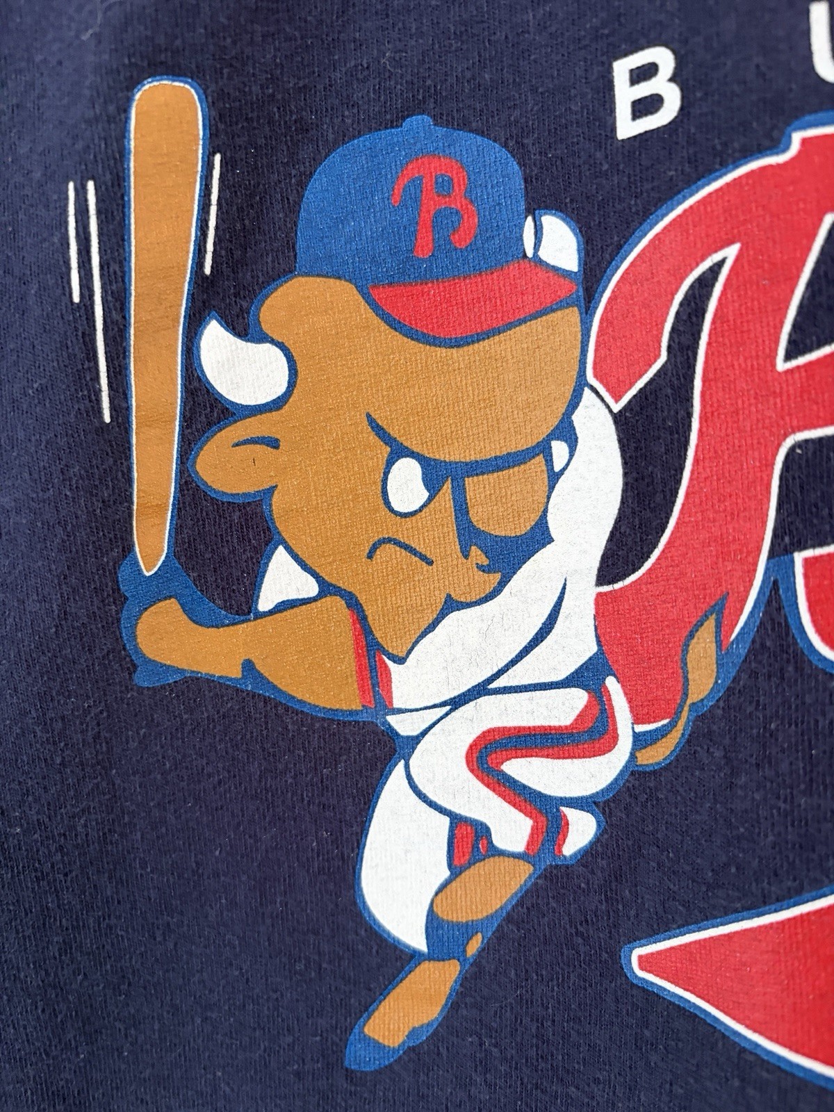 Buffalo Bisons Shirt Navy Minor League Baseball Small