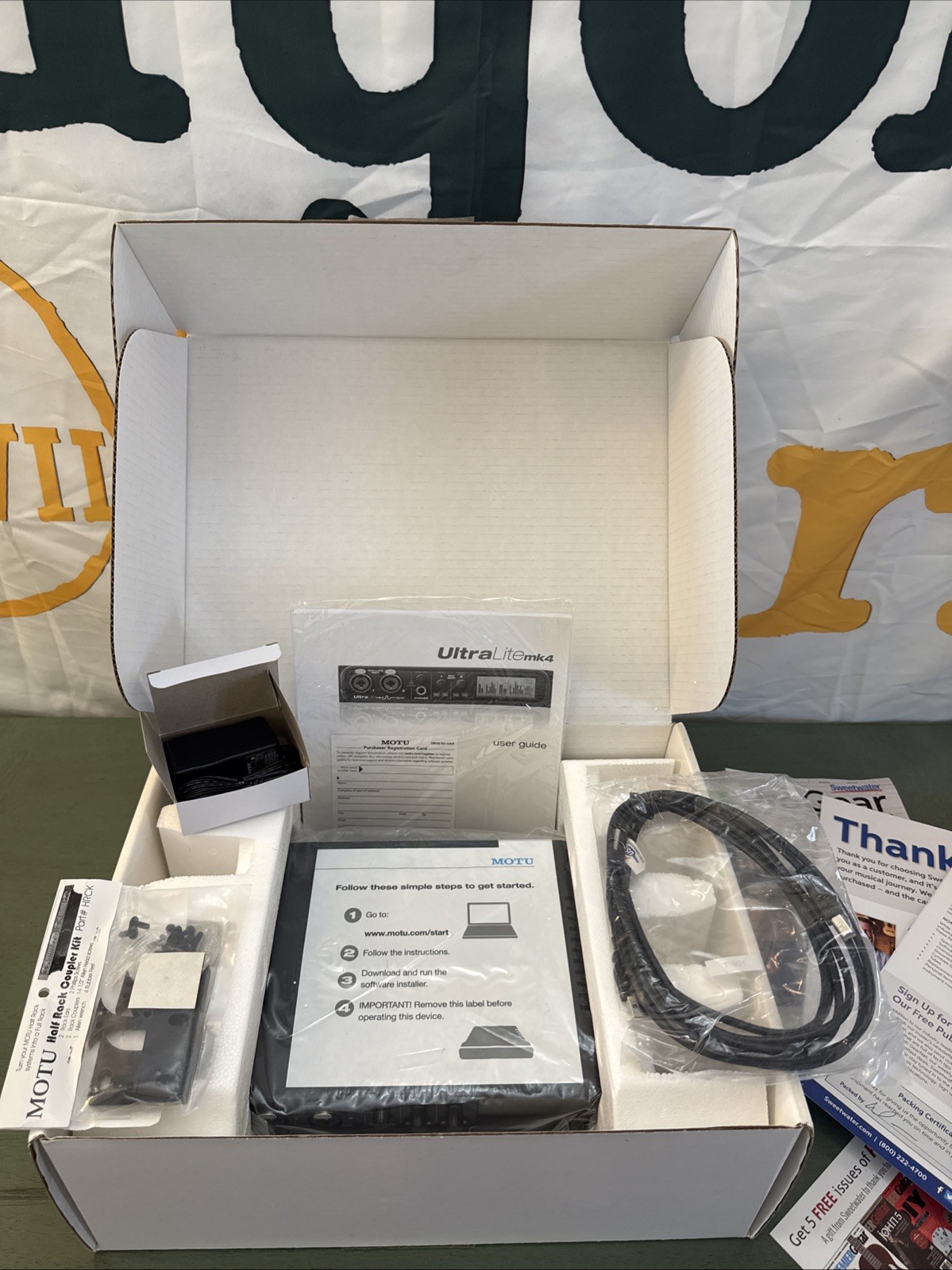 MOTU UltraLite mk4 18x22 USB audio interface DAP, mixing & Effects NEW OPEN BOX