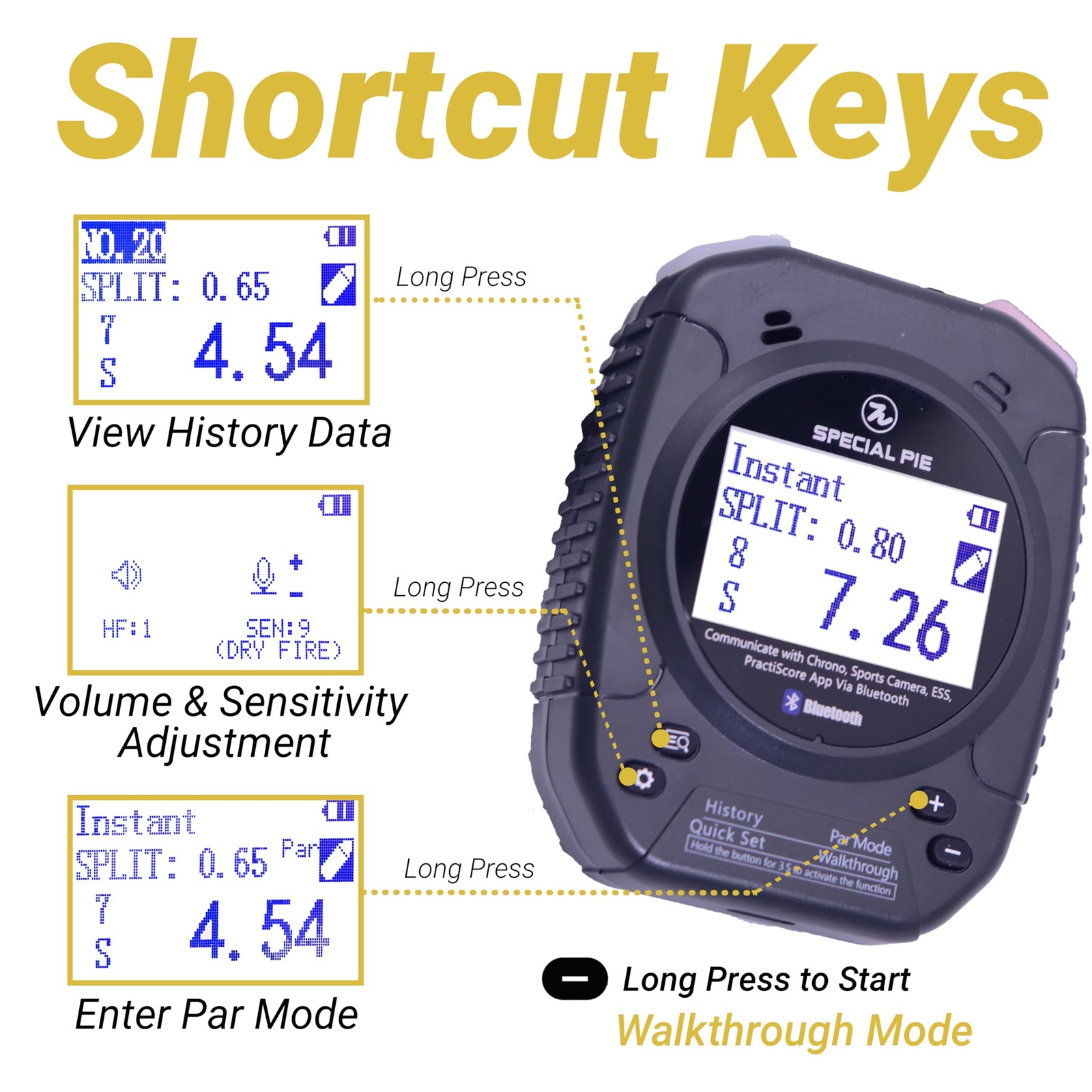 Shot Timer for Shooting - Shot Timer for Training with Dry Fire Practice, Aut...