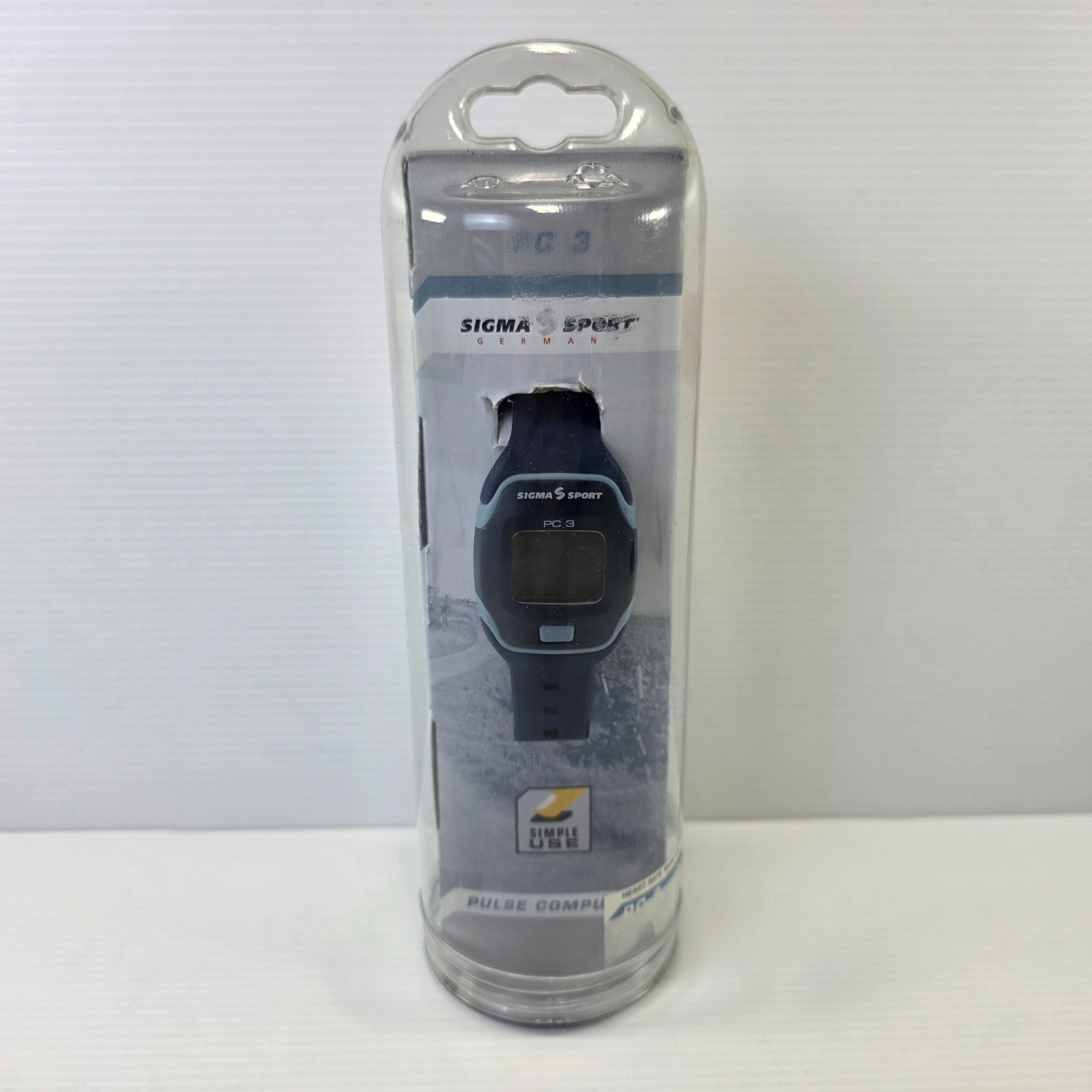 SIGMA SPORT PC 3FT HEART RATE MONITOR WR BLUE WRIST WATCH 9319
