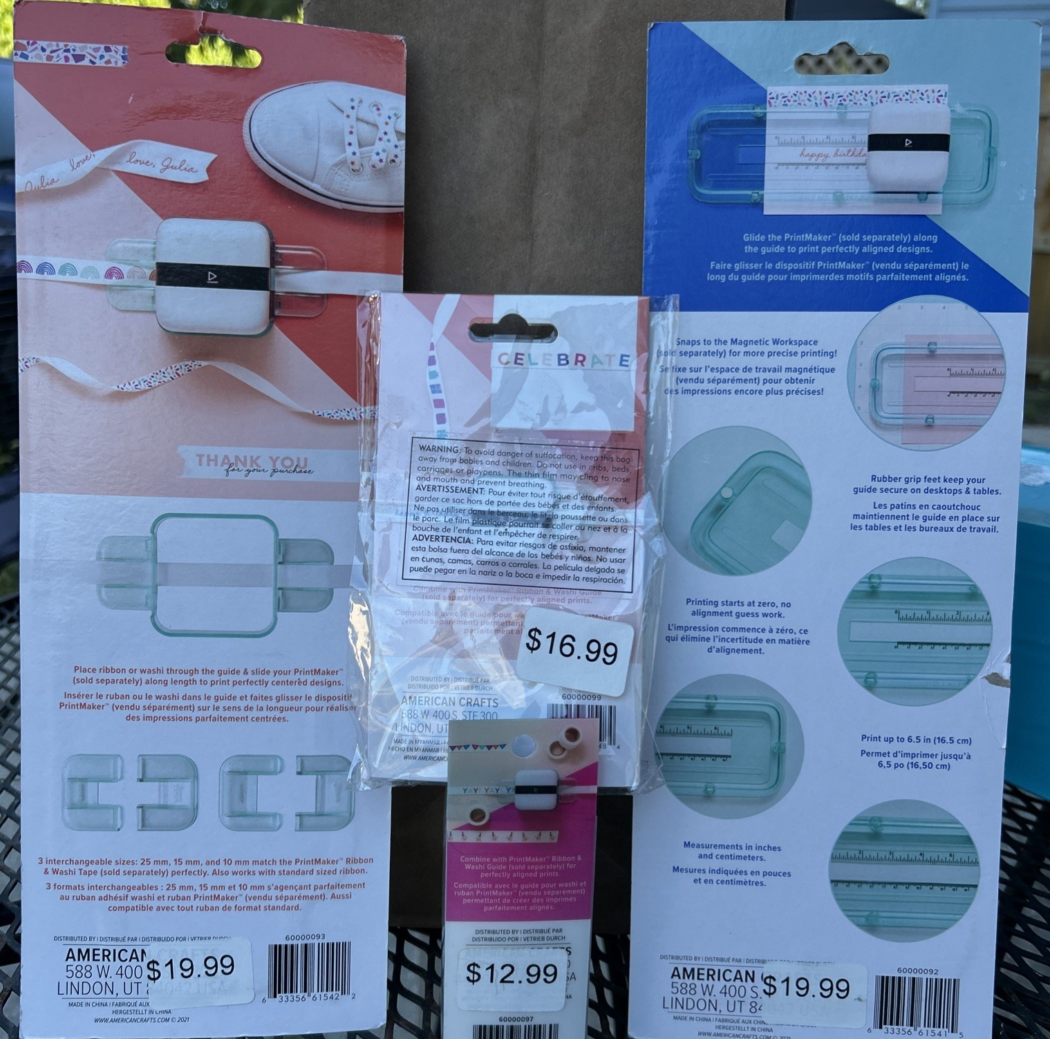 We R Memory Keepers Print Maker Guide for Alignment 6” Ribbon And Washi Guide