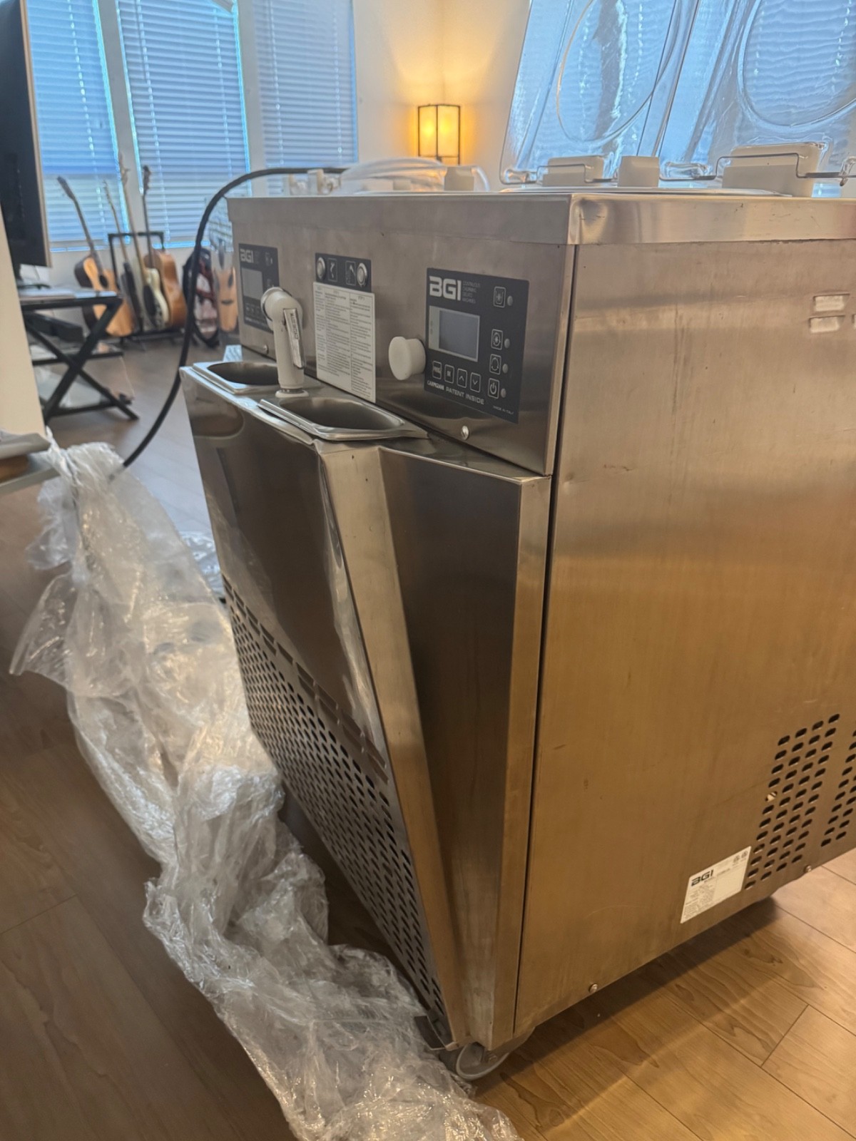 BG Italy INST21 2 Pot Ice Cream/Gelato Machine (Makes ACAI BOWLS)