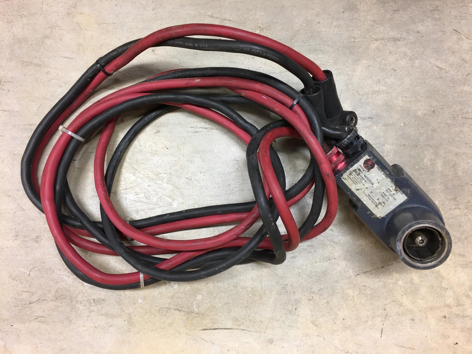 Tesla Military Cable plug battery charger 24 volts Model Ti20058-078