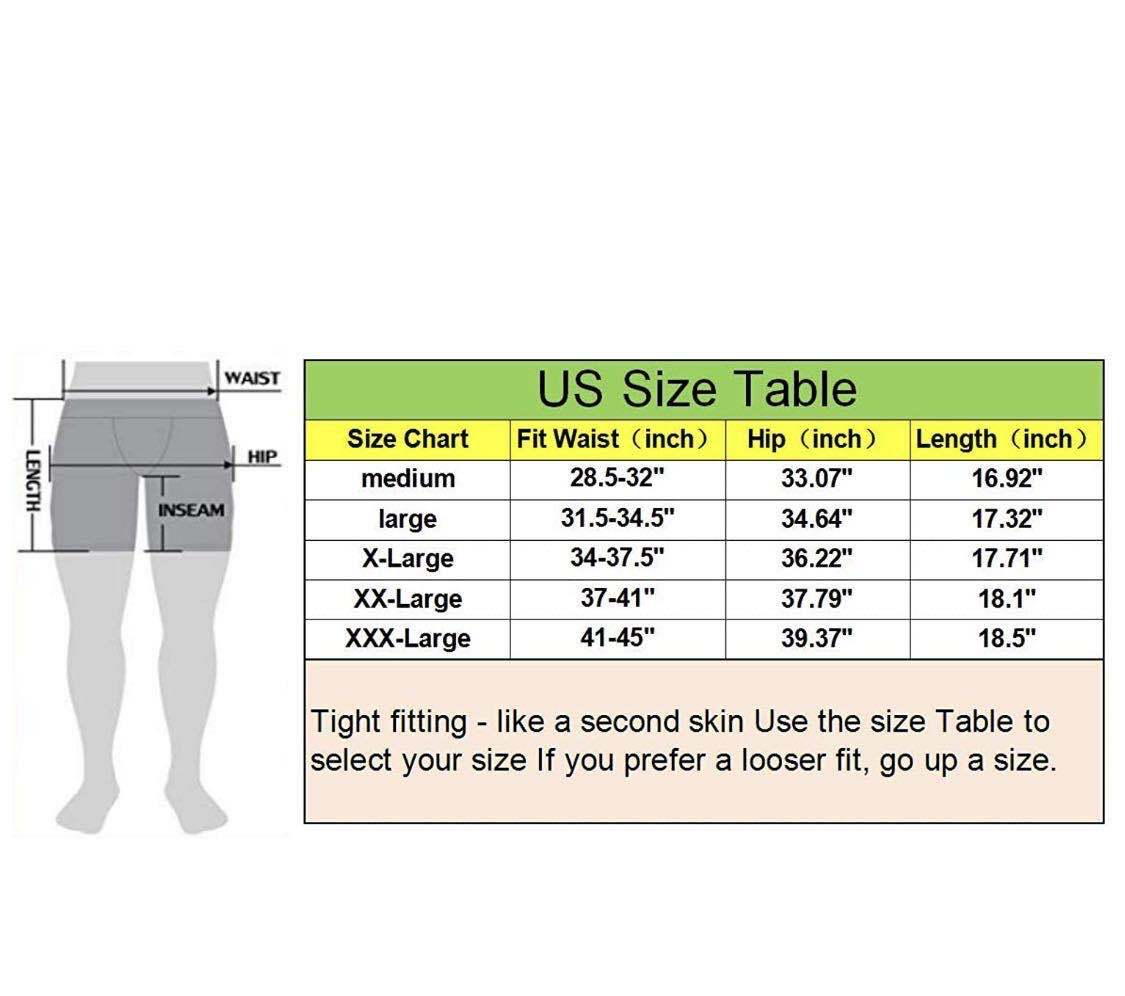 Siboya Men's Compression Shorts 2 Pack Cool Dry Workout Training Running Tights