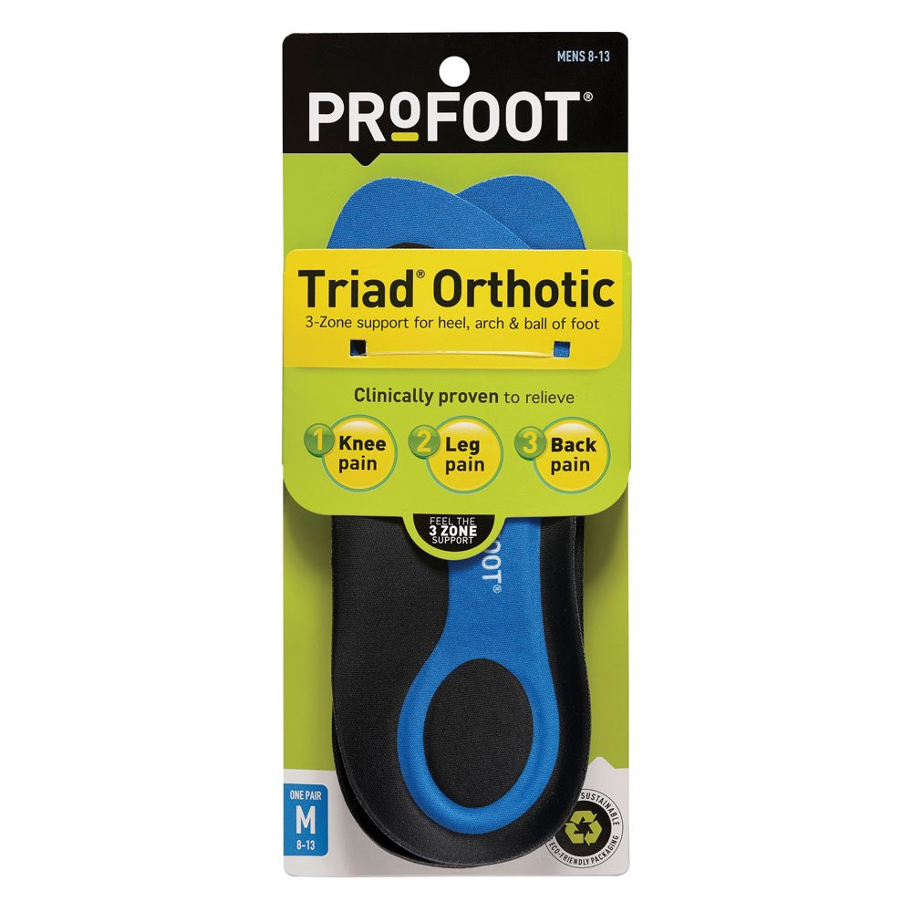 Triad Orthotic Men'S 8-13 Insoles, One Pair
