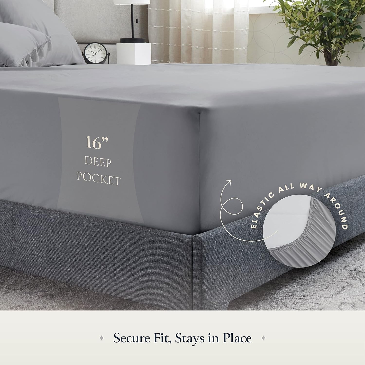Breathable Microfiber King Sheet Set - 16 Inch Deep Pockets, 500-Night Guarantee
