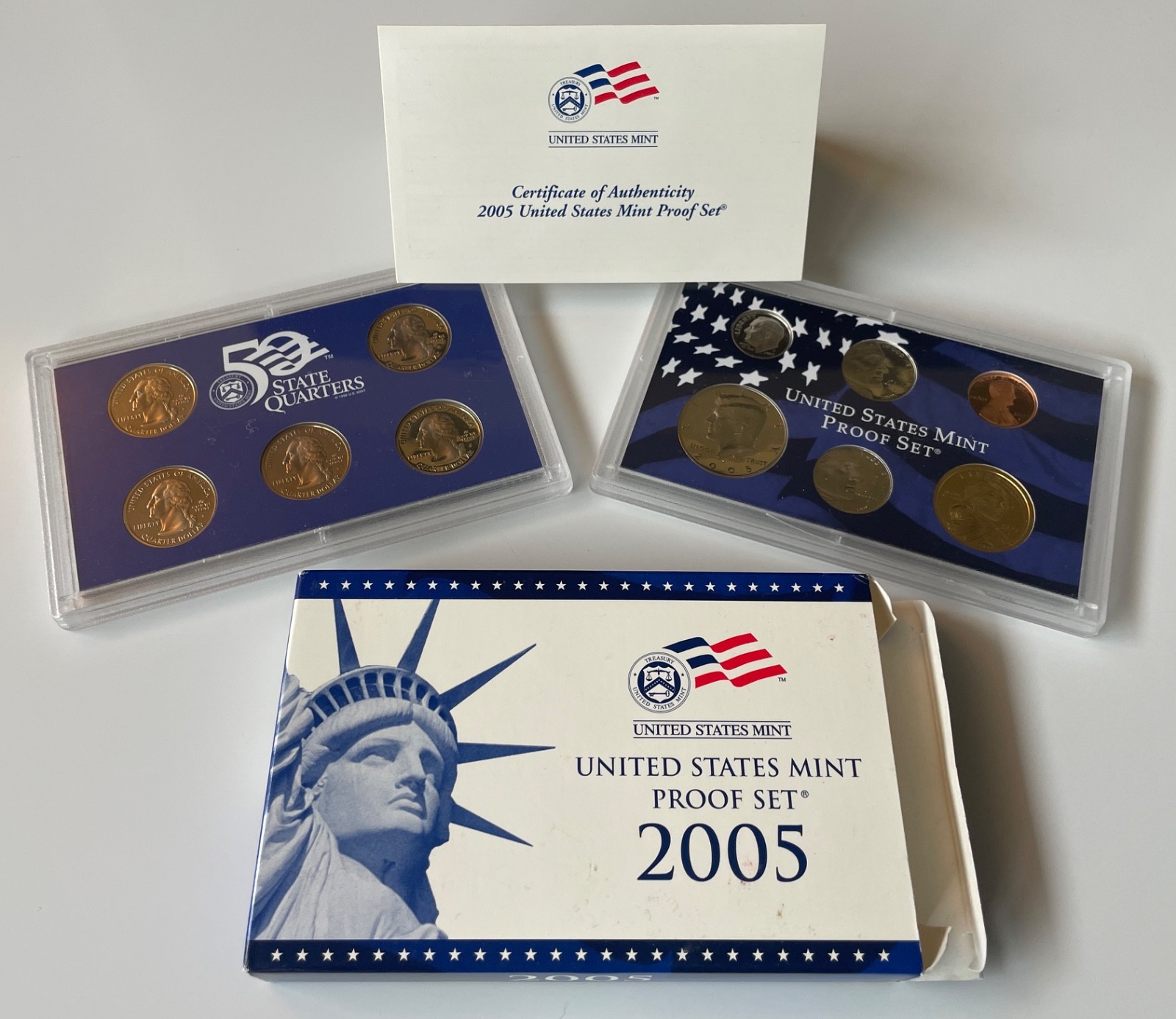 2005 United States Mint Proof Set, w/Original Govt Packaging and COA! FREE S/H!