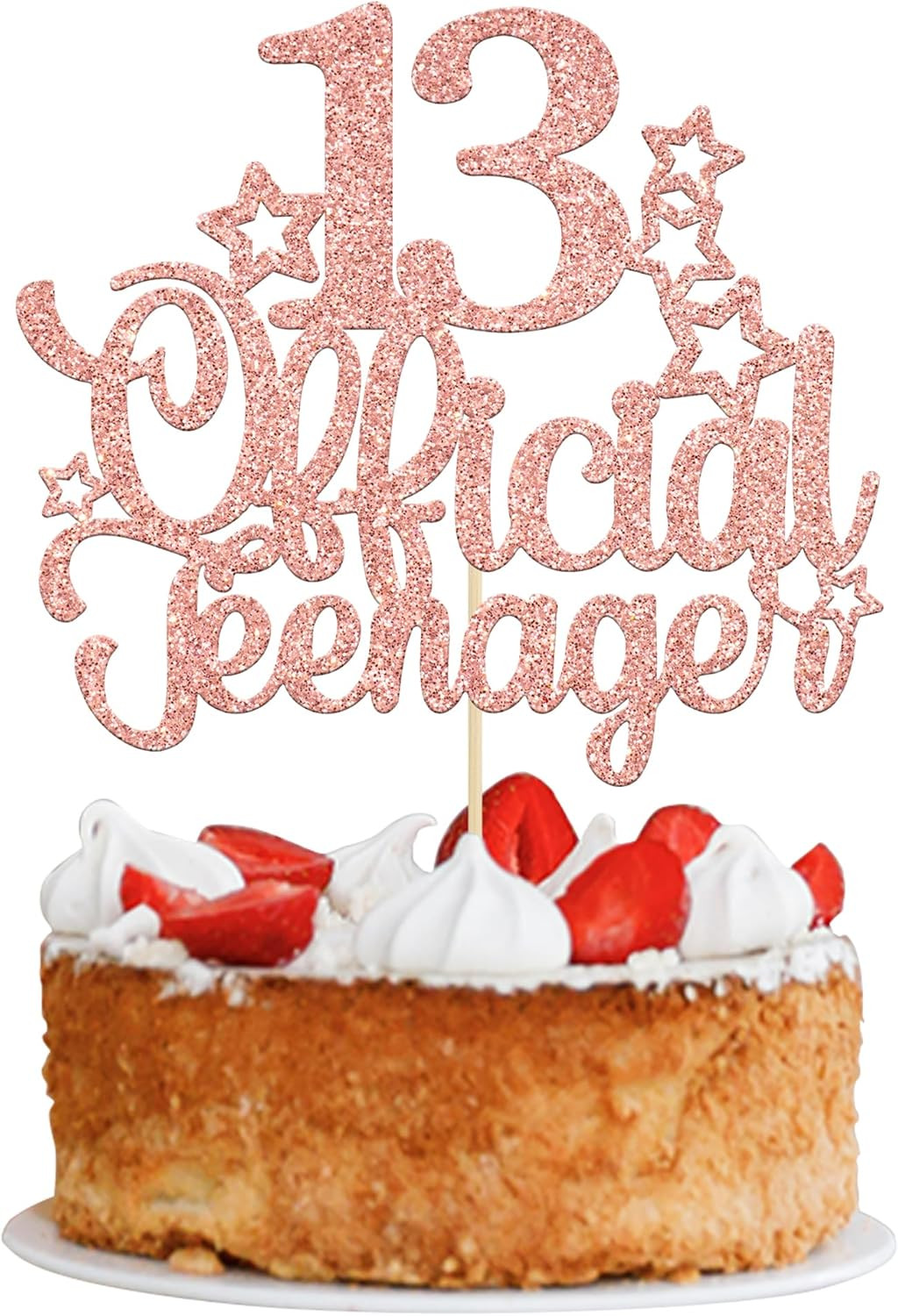1 Pack 13 Official Teenager Cake Topper Glitter Number 13 13Th Birthday Cake Pic