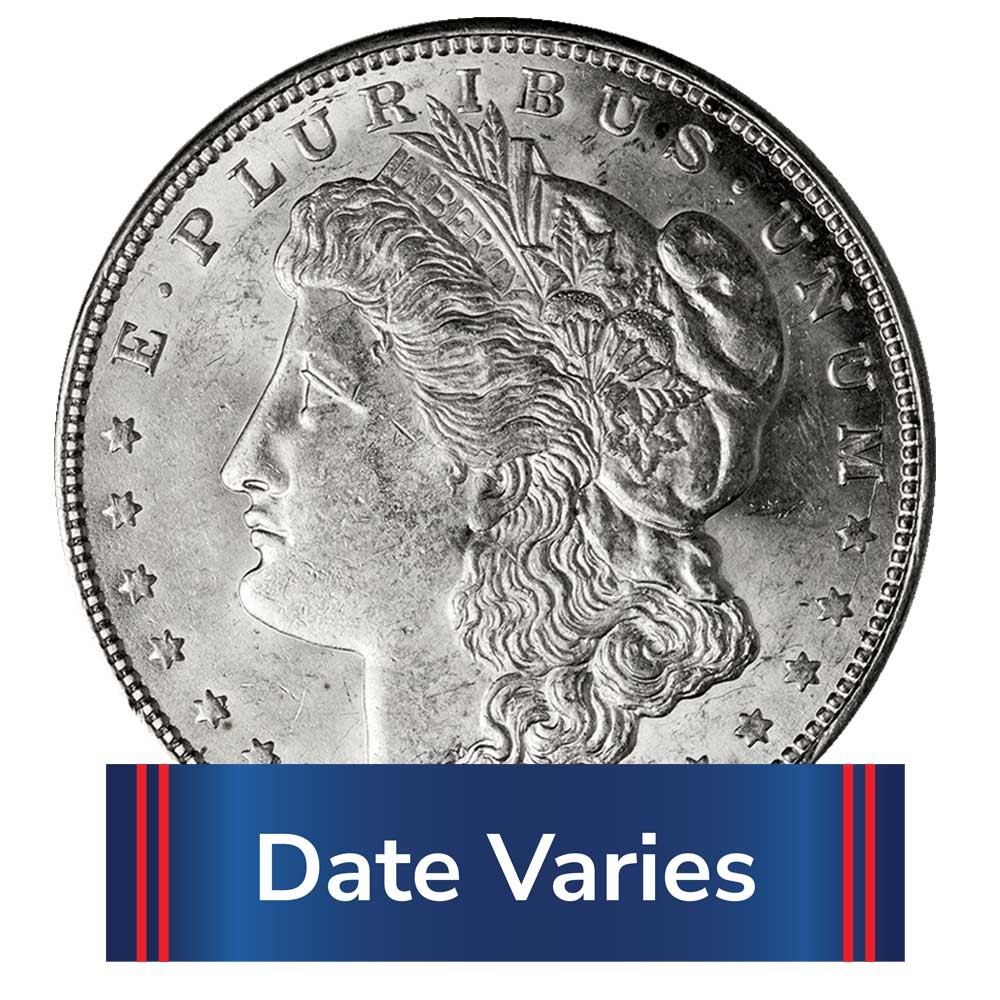 1878-1904 $1 Morgan Silver Dollar About Uncirculated AU