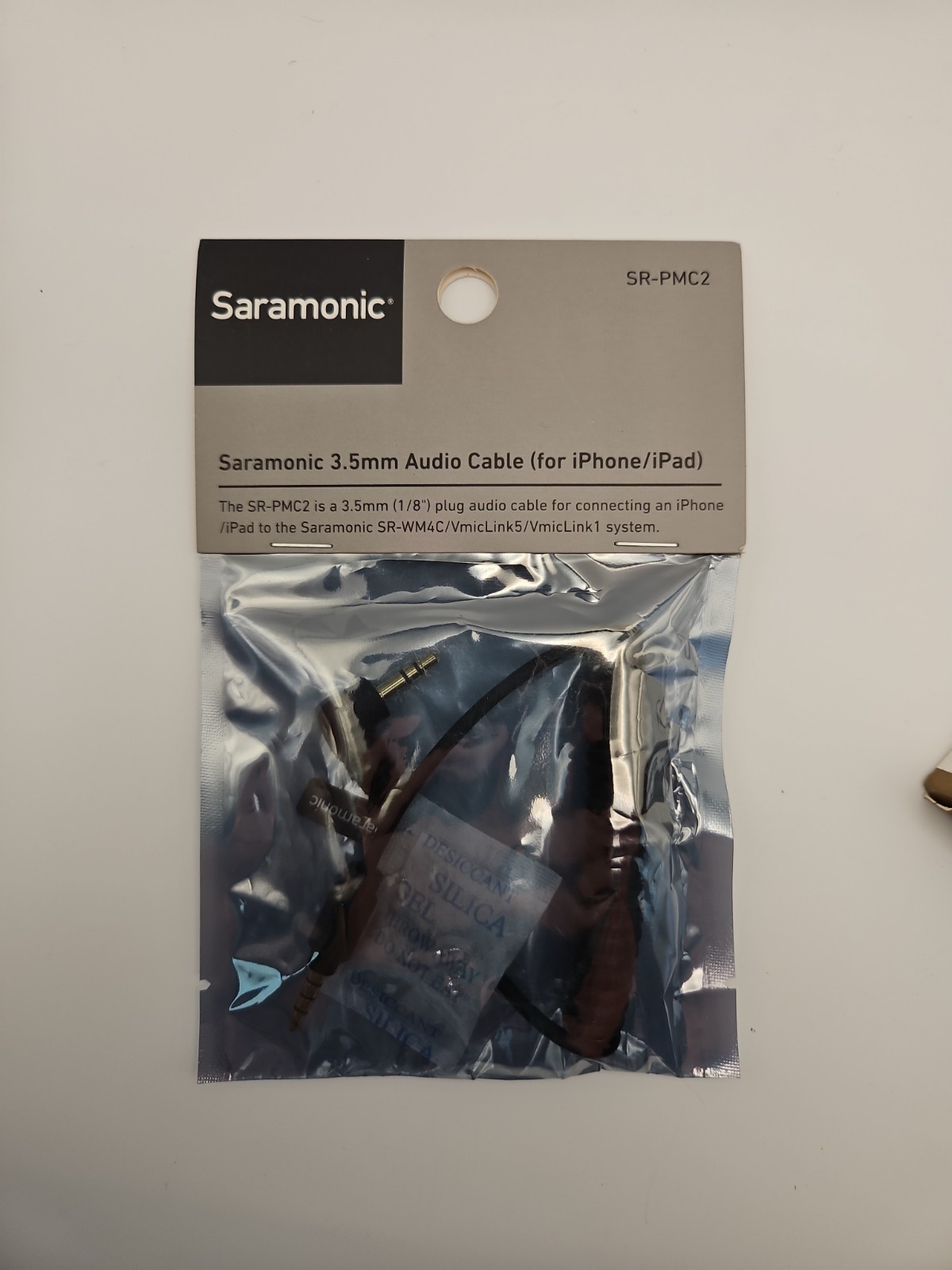 Saramonic 3.5mm Output audio Cable to IOS Dev SR-PMC2 NEW