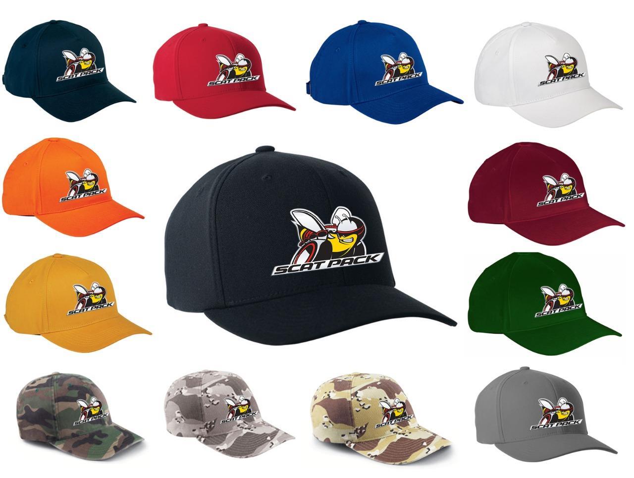 SCAT PACK Charger Challanger Logo FlexFit Hat Cap NEW