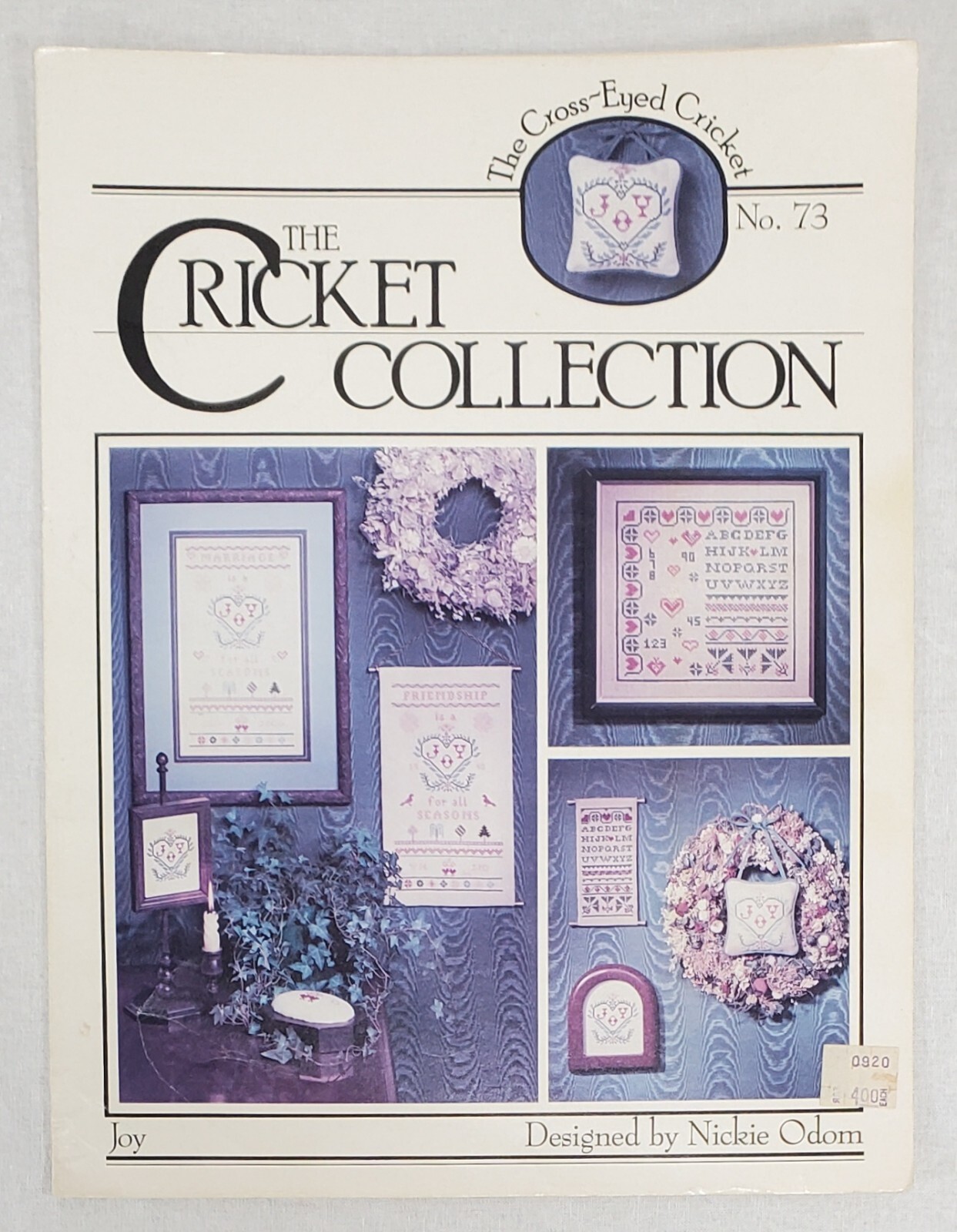 Lot of 9 Needlepoint & Cross Stitch Design Pattern Books & Samplers