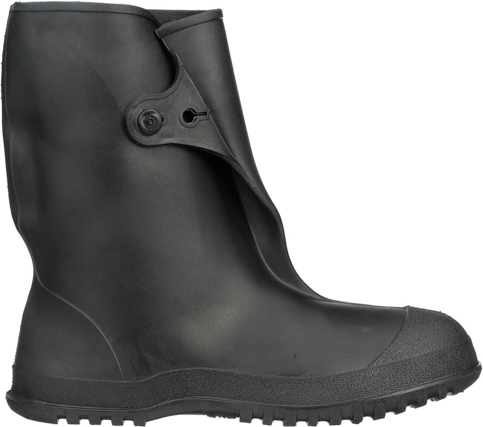 TINGLEY Rubber 35121 WorkBrutes PVC 10-Inch Overshoe with Button Black Made from