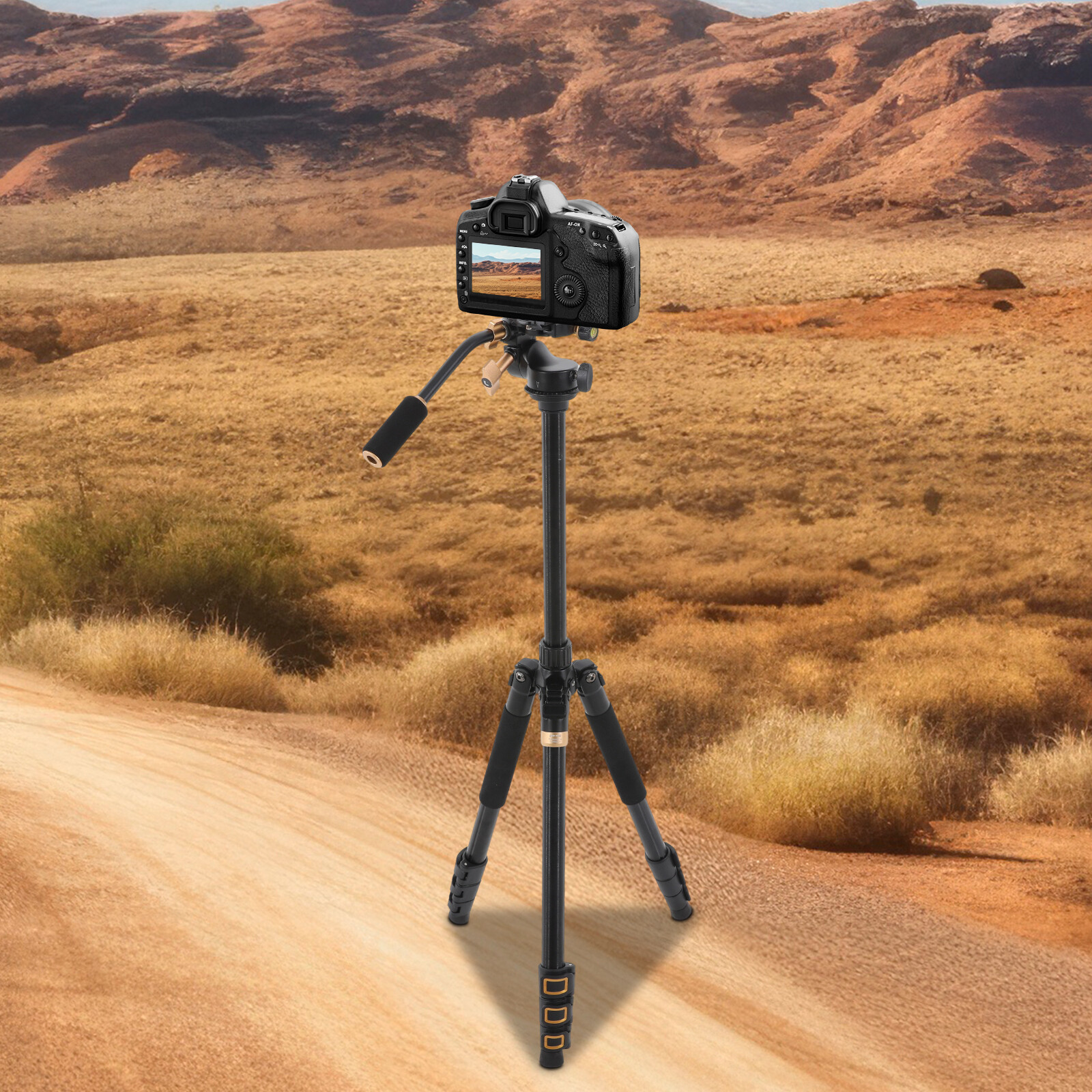 Stabilized Clamping Head Photography Tripod Load 17.64lbs +Head Precision Tripod