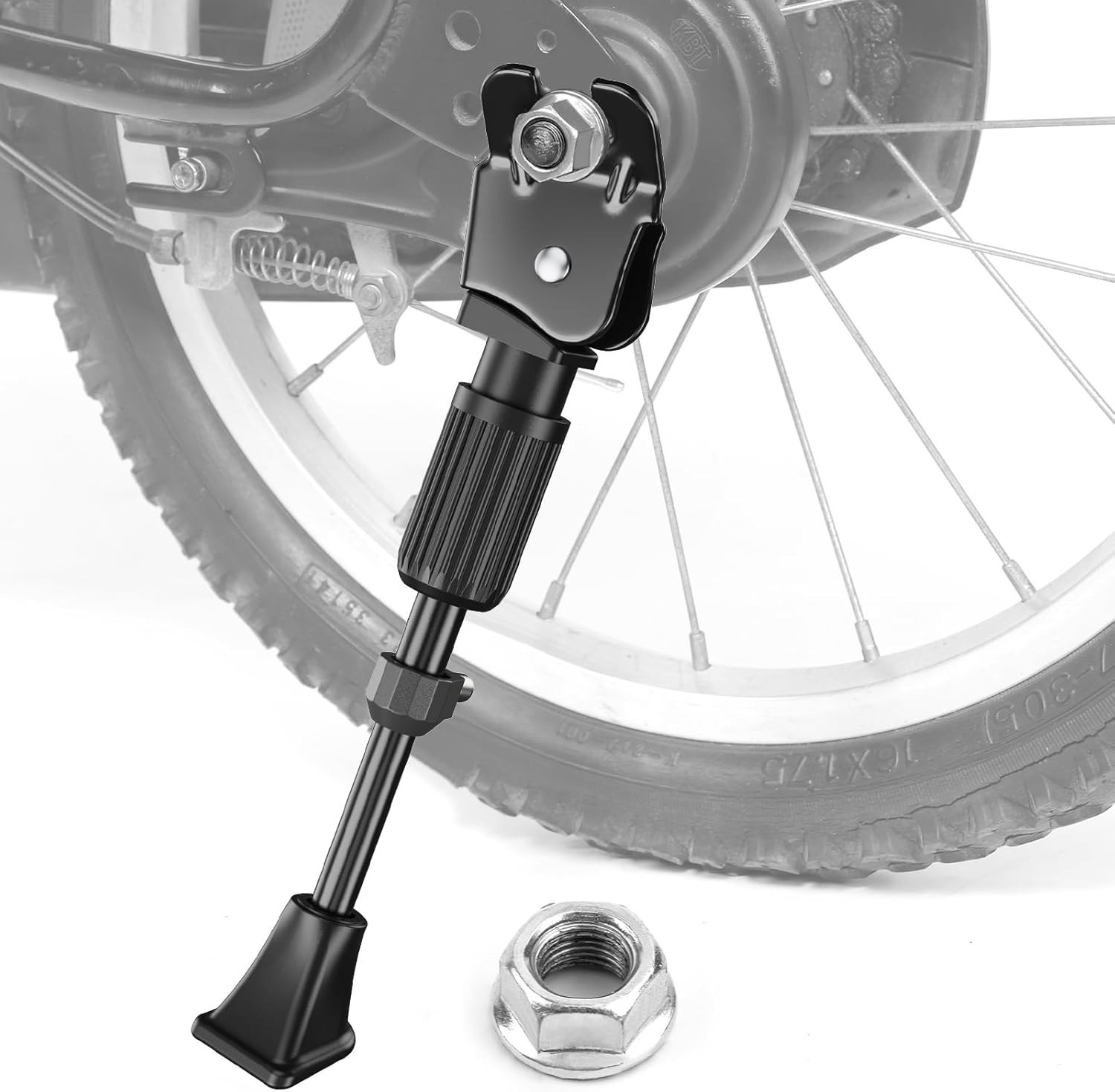 Bike Kickstand for Kids Bike 12 14 16 18 20 inch Wheel, Adjustable Rear Mount ..