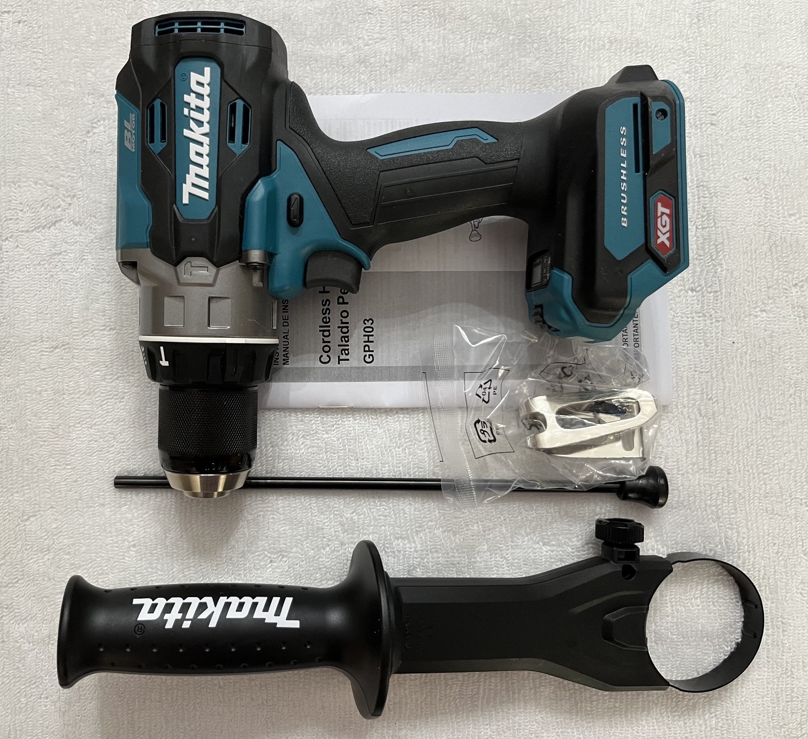 New Makita GPH03Z 40 Volt 40V Max XGT Brushless 3 Speed 1/2" Hammer Drill Driver