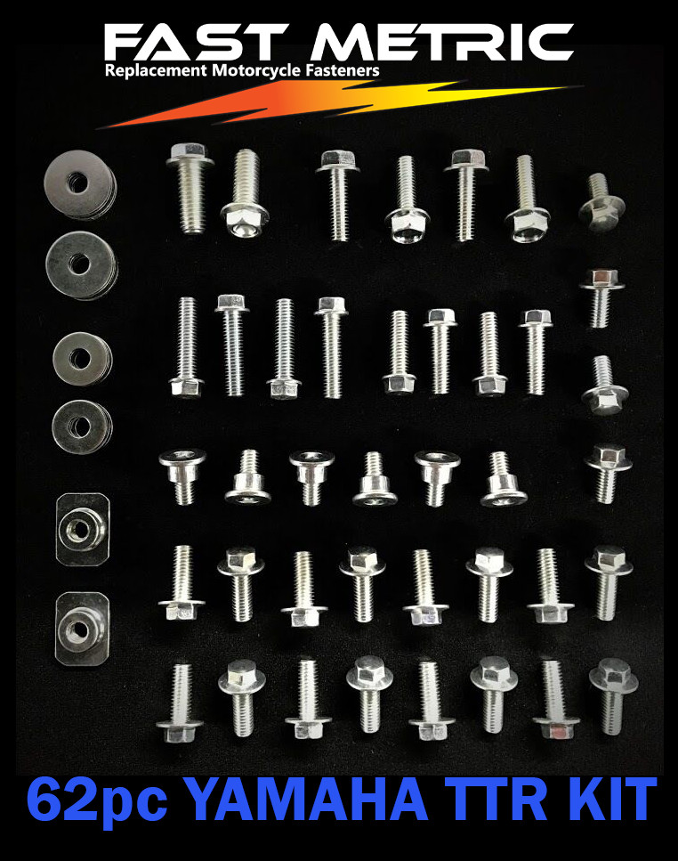 62pc Yamaha Bolt Kit TTR 50 90 110 fender engine frame