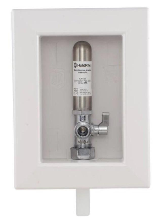 Compression Fire Rated Fixture Outlet Box w/ Water Hammer Arrestor 1/2” 3/8”