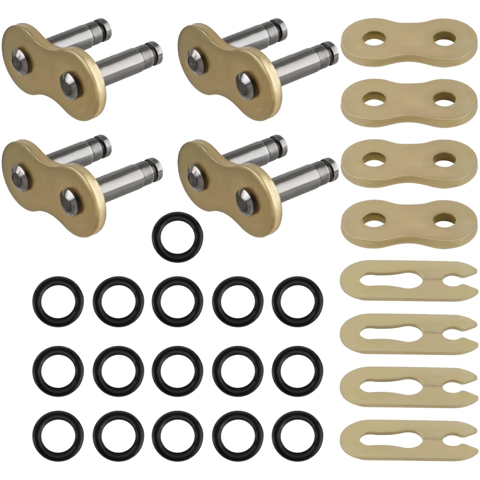 520 Chain Master Link with O-Ring for Motorcycle Dirt Bike - Pack of 4