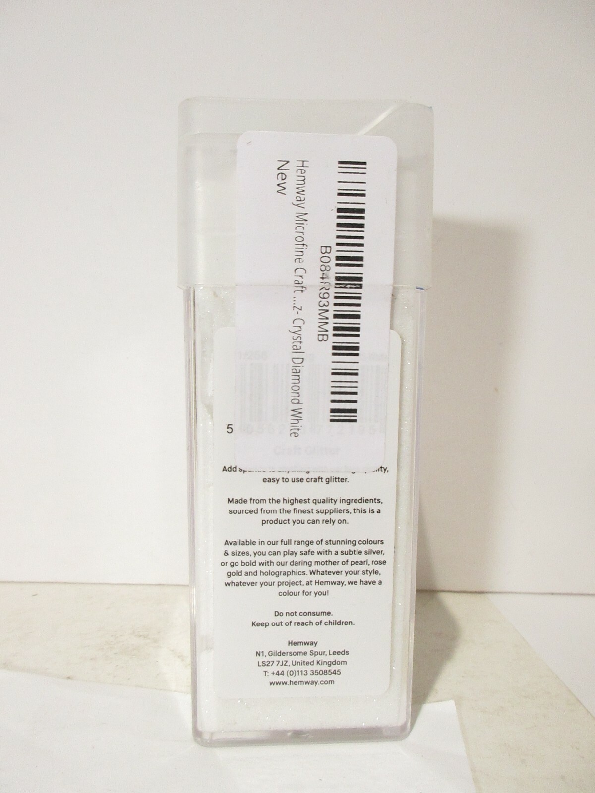 Hemway Craft Glitter Shaker 4.5oz - Diamond White