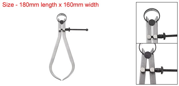 Spring Joint Caliper 6" 150mm Adjustable Spring Outside Caliper with Solid Nut