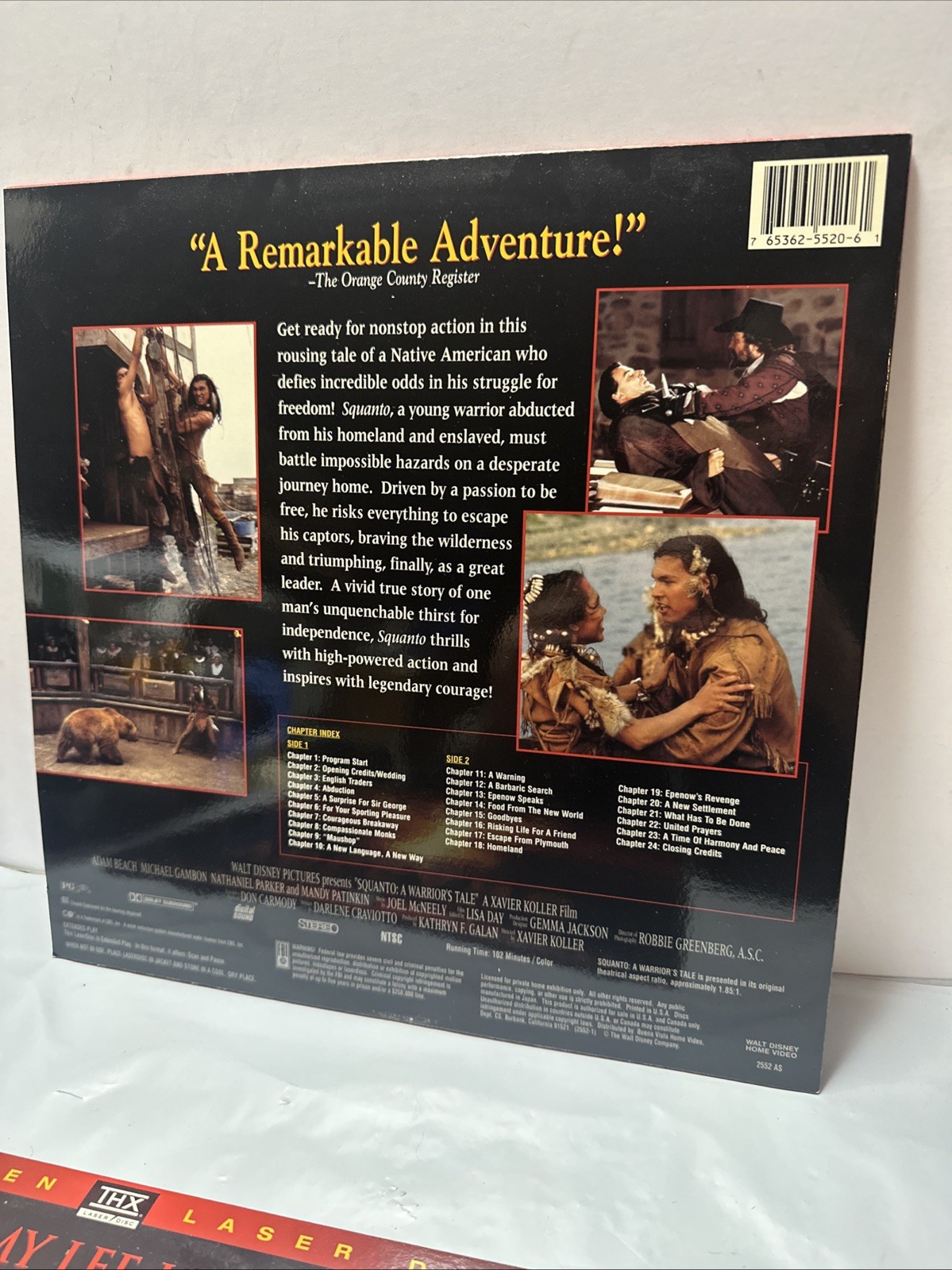 SQUANTO A WARRIOR'S TALE LASERDISC !!!