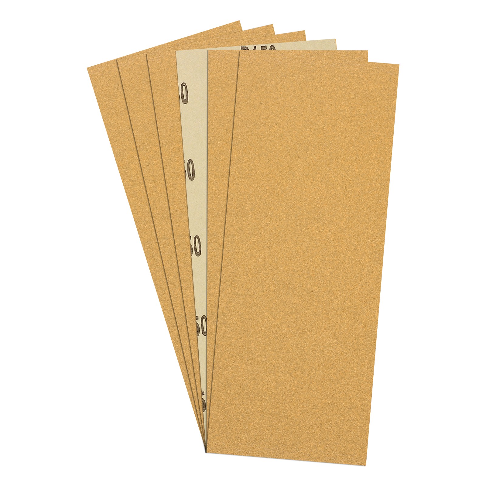 Sandpapers (3.6" x 9"/91mm x 229mm) 6 Sheet, 150 Grit Gold Sand Paper