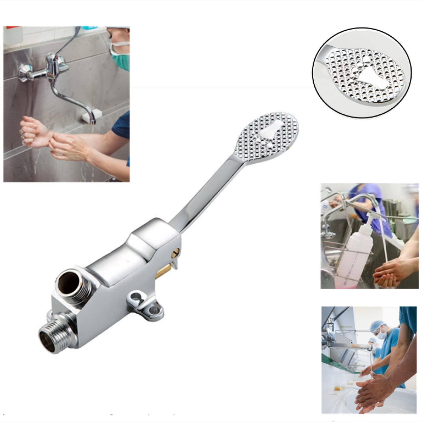Control Switch Foot Water Pedal Valve Cover Bathroom Basin Faucet Hospital Hotel